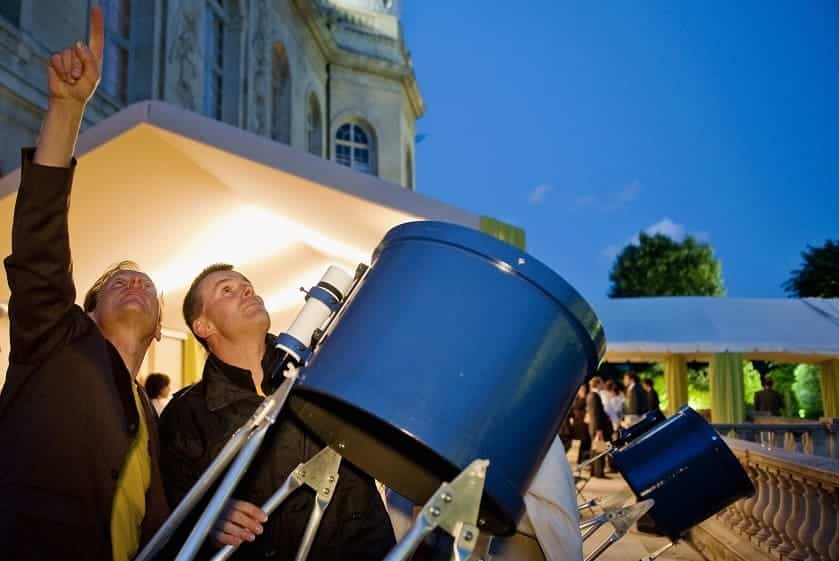animation avec des télescopes